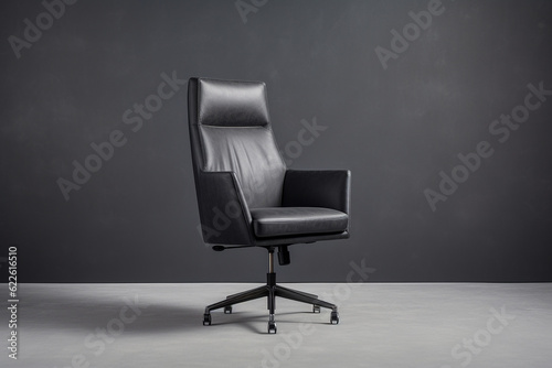 black luxury chair