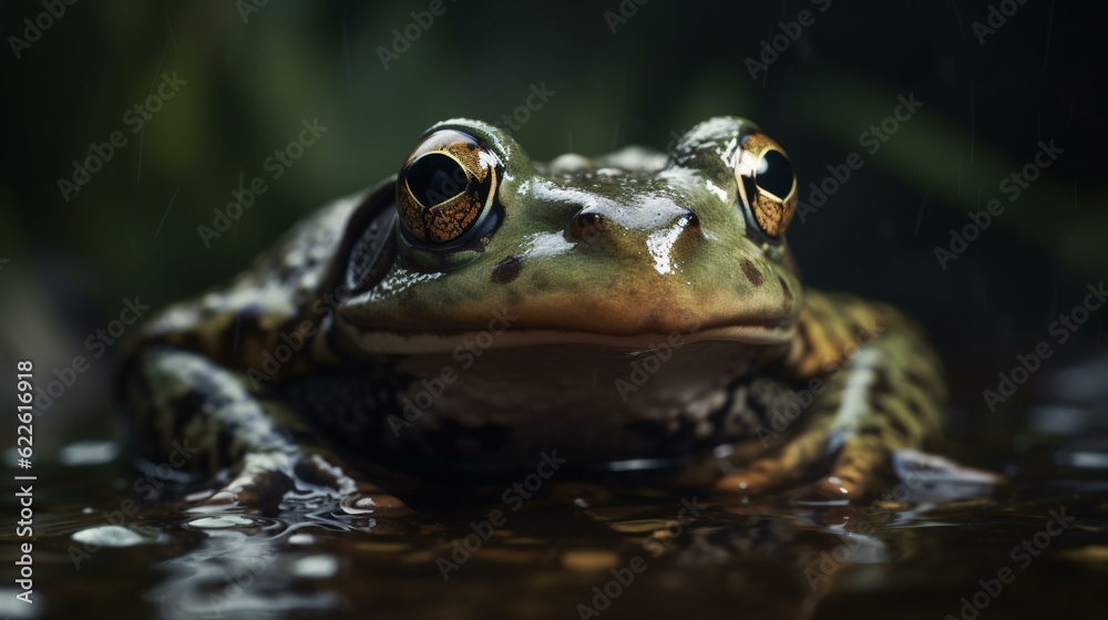 Fototapeta premium frog in water
