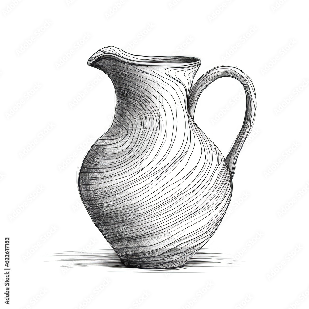 broken Pottery jug ai generated