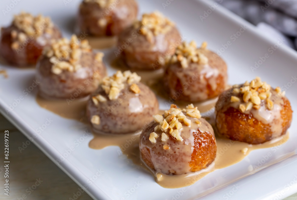 Traditional delicious Turkish dessert, Turkish name; Kemalpasa tatlisi