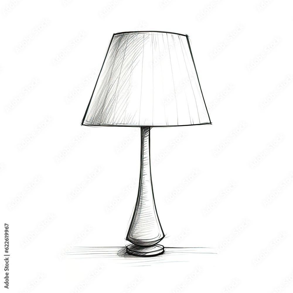 Obraz premium interior lamp table ai generated