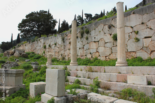 Section of polygonal wall at Delphi, Greece