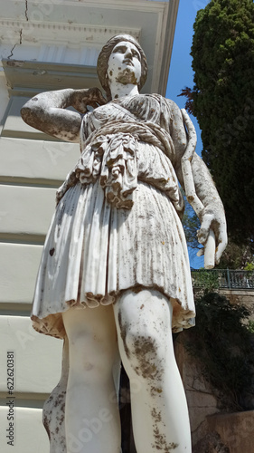 Statues from the Achilleion palace for the Empress Elisabeth of Austria (Sisi) in Corfu(Kerkyra) island, Ionian sea, Greece photo