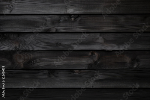 Black wood fence pattern and seamless background