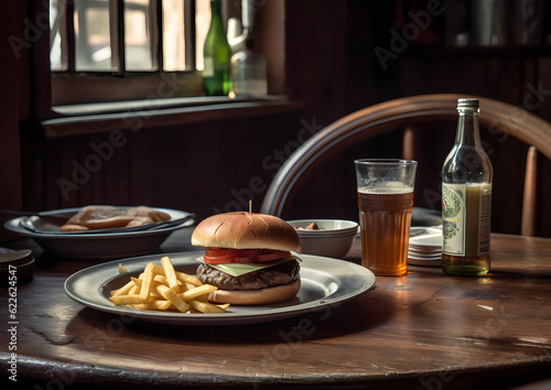 burger and beer © Ulas