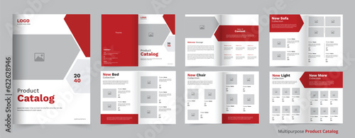Multipurpose Product catalog design Template or company furniture product catalog layout