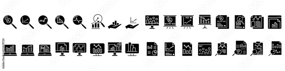 Business analytics icon vector set. Data analysis illustration sign collection. data science symbol. profit graph logo. Business analytics icon vector set. Data analysis illustration sign collection. data science symbol. profit graph logo.