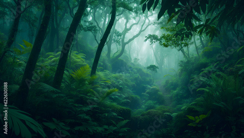 misty forest in the morning © Ninja