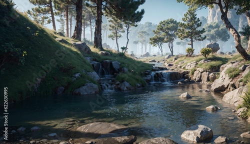 The Crucial Role of Rivers, Scenery, Biodiversity, and Forest Abundance AI generated.