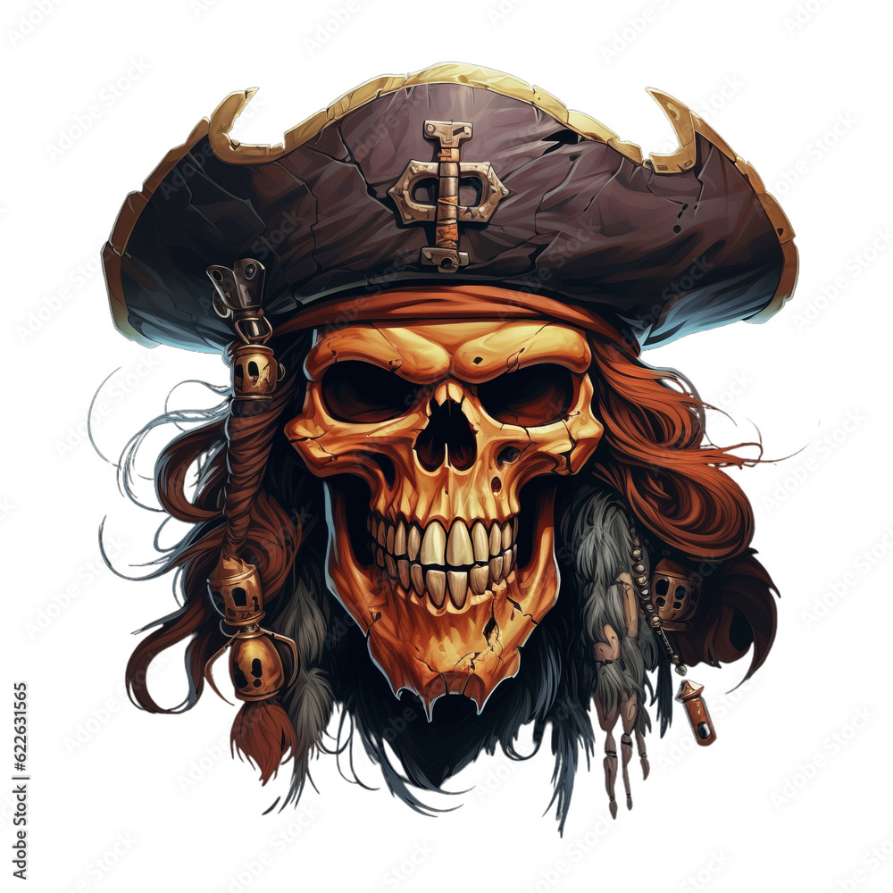 Fototapeta premium pirate skull and crossbones
