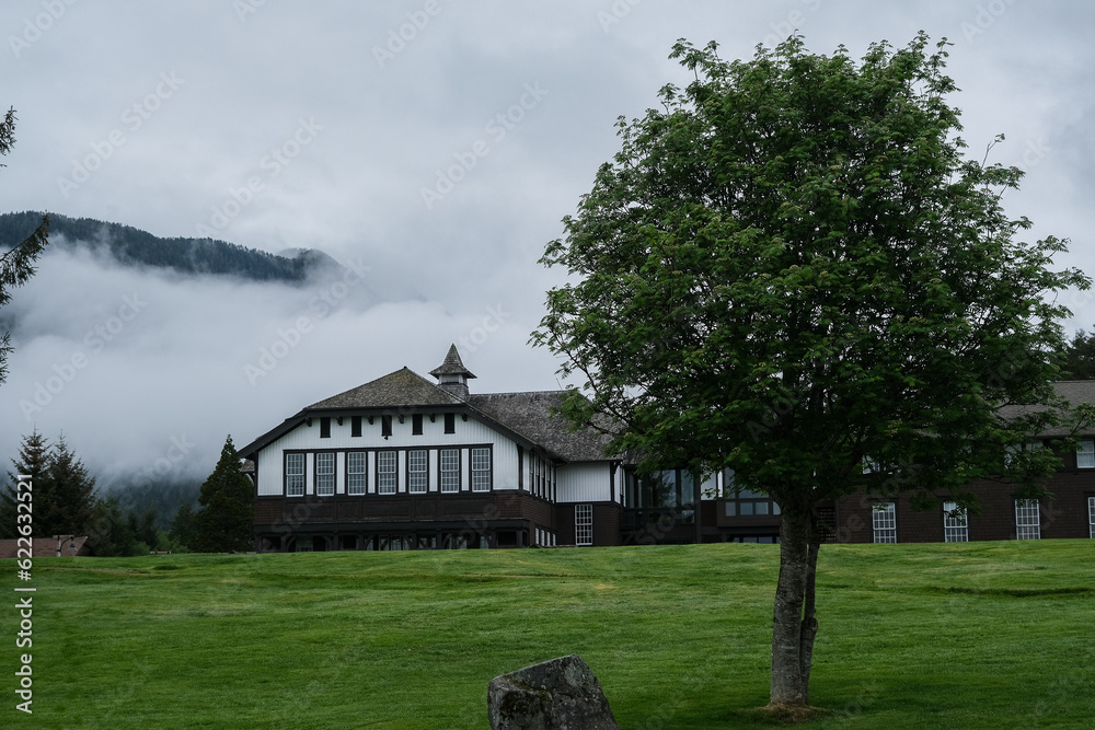Street view cityscape town landscape nature scenery in Sitka, Alaska