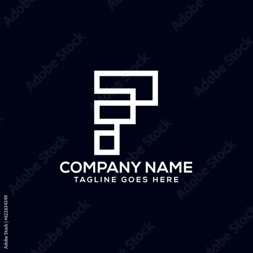 Financial F letter Logo Design © RajZahid