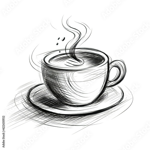 cafe cup of coffee ai generated photo