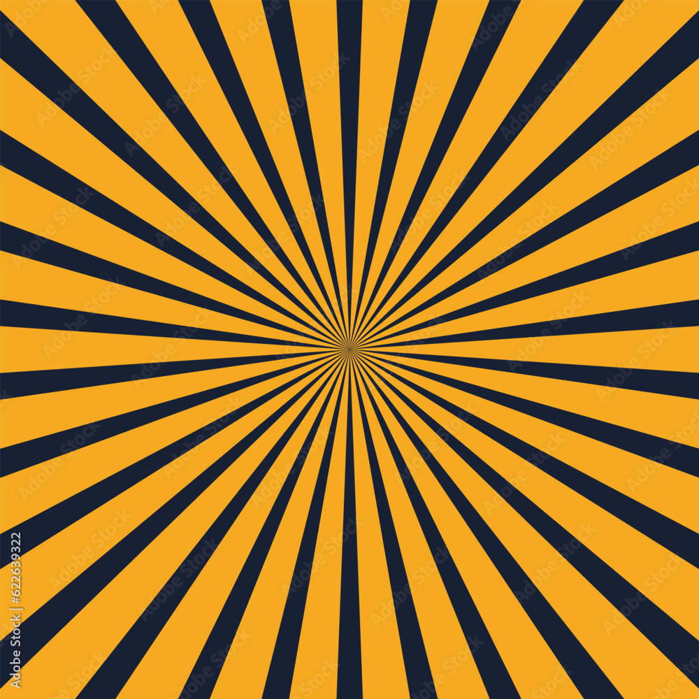 black and yellow sunburst background