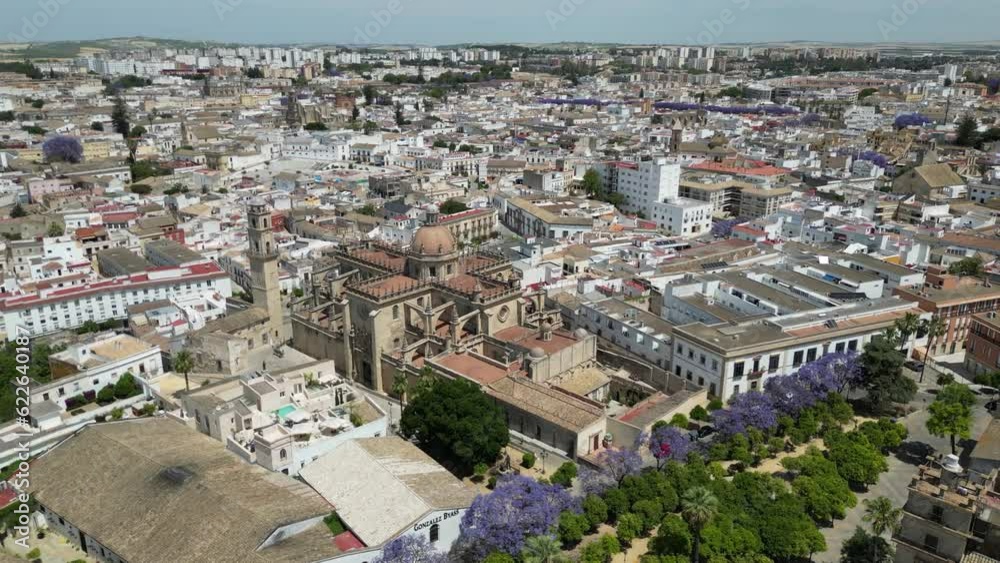 Aerial view of Jerez de la Frontera Cathedral in Andalusia, Spain Aerial view of Jerez de la Frontera Cathedral in Andalusia, Spain