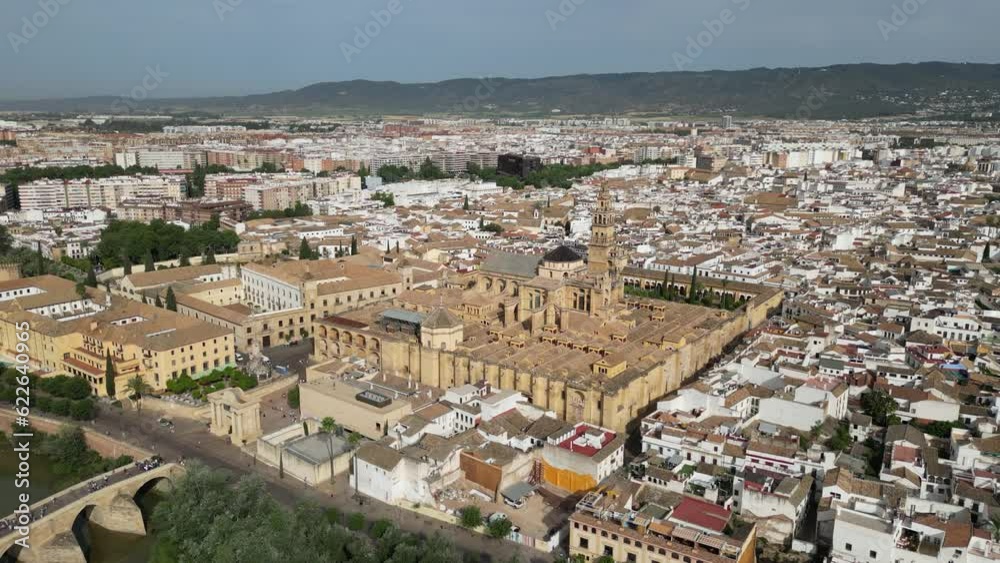Aerial view of Mezquita - Catedral de Cordoba, Andalusia, Spain Aerial view of Mezquita - Catedral de Cordoba, Andalusia, Spain