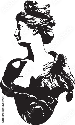 Ancient greek sculptures Venus Miloska, Greece mythology sculptures Venus Miloska, Vector Illustration, SVG