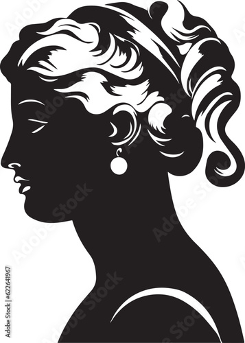 Ancient greek sculptures Venus Miloska, Greece mythology sculptures Venus Miloska, Vector Illustration, SVG