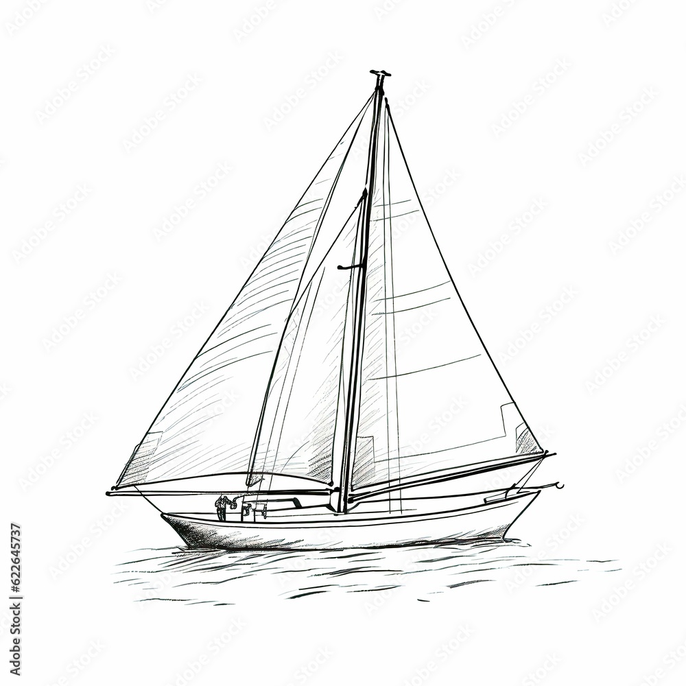 sail sailboat ai generated