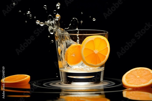 Fizzing Health Orange Flavored Vitamin C Effervescent Tablets. Generative AI