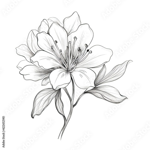 background Rhododendron flower ai generated