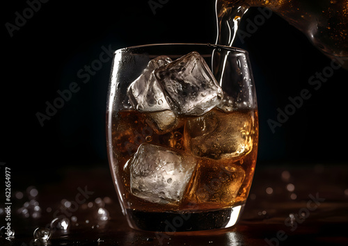 cola in a glass
