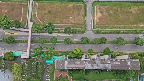 Aerial Views of Singapore City