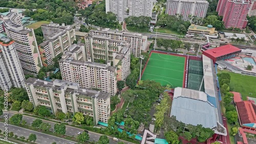 Aerial Views of Singapore City