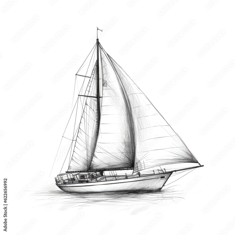 yacht sailboat ai generated
