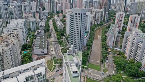 Aerial Views of Singapore City