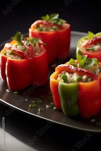 stuffed peppers with meat and vegetables, a traditional Slovak dish