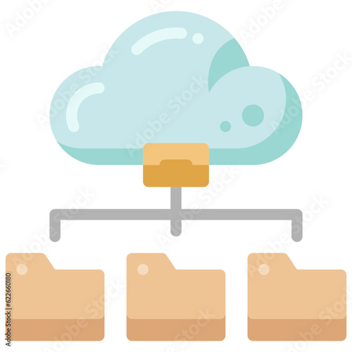 file sharing flat icon