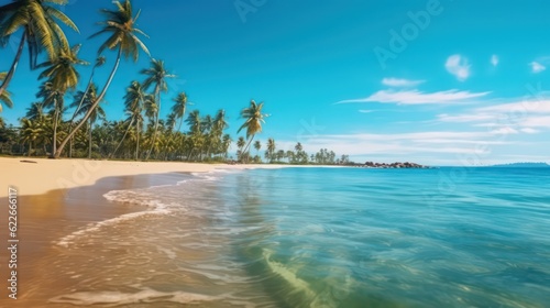 Nature s View of a Beautiful Tropical Beach and Sea