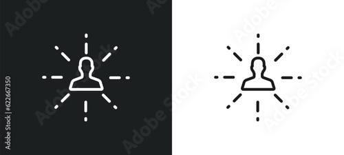 user data analytics outline icon in white and black colors. user data analytics flat vector icon from user interface collection for web  mobile apps and ui.