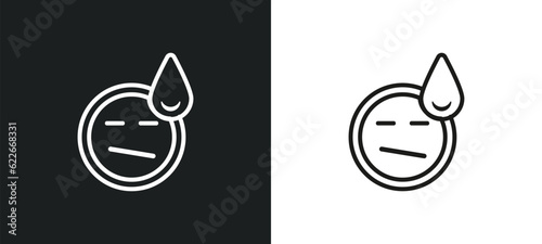 round left button outline icon in white and black colors. round left button flat vector icon from user interface collection for web, mobile apps and ui.