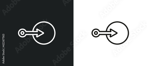 reload outline icon in white and black colors. reload flat vector icon from user interface collection for web, mobile apps and ui.