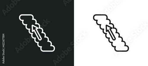 low volume outline icon in white and black colors. low volume flat vector icon from user interface collection for web, mobile apps and ui.