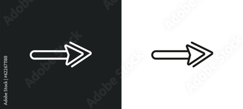 unblocked outline icon in white and black colors. unblocked flat vector icon from user interface collection for web, mobile apps and ui.