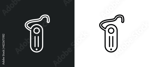 hands free device outline icon in white and black colors. hands free device flat vector icon from transport collection for web, mobile apps and ui.