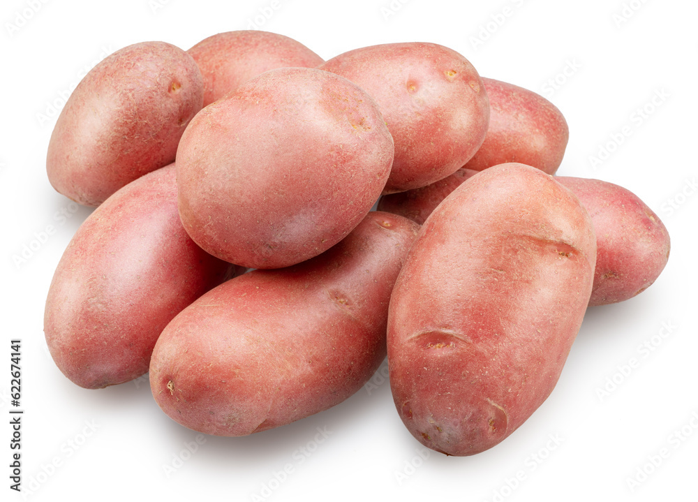 Red skin potatoes isolated on white background. Red skin potatoes isolated on white background.