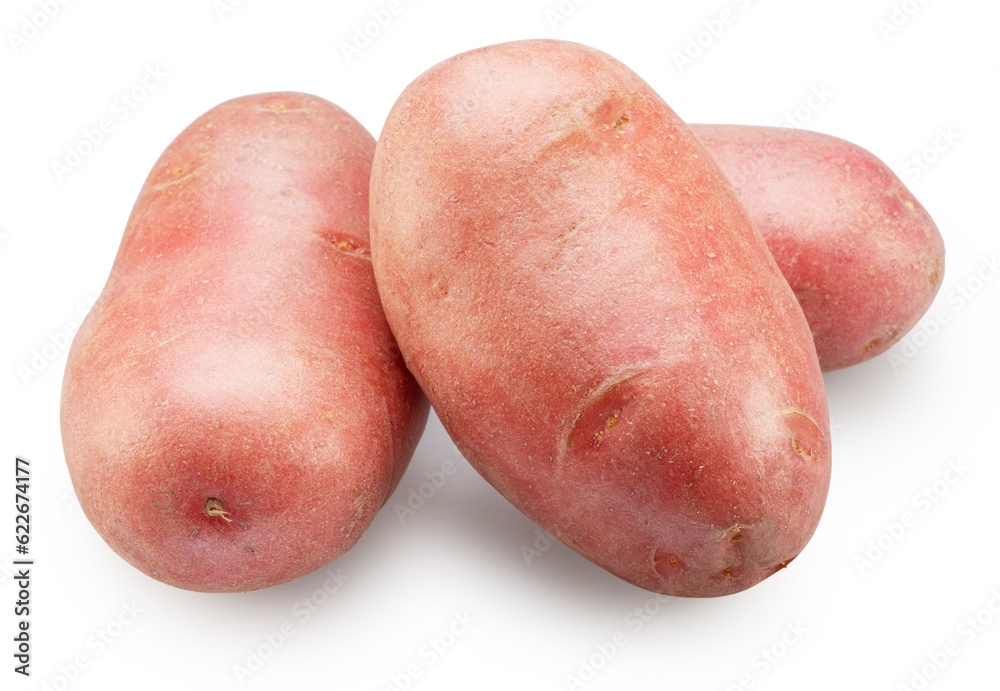 Red skin potatoes isolated on white background. Red skin potatoes isolated on white background.