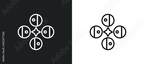 solstice outline icon in white and black colors. solstice flat vector icon from summer collection for web, mobile apps and ui.