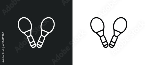 rackets outline icon in white and black colors. rackets flat vector icon from summer collection for web, mobile apps and ui.