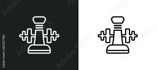 strength outline icon in white and black colors. strength flat vector icon from strategy collection for web, mobile apps and ui.