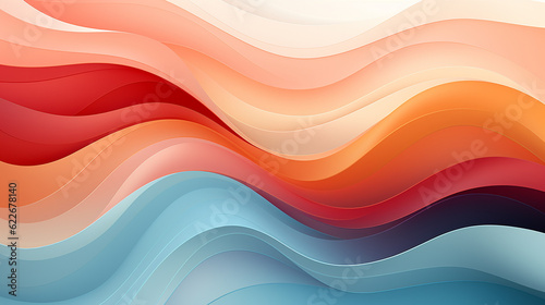 Whimsical Waves Pattern Design Landscape