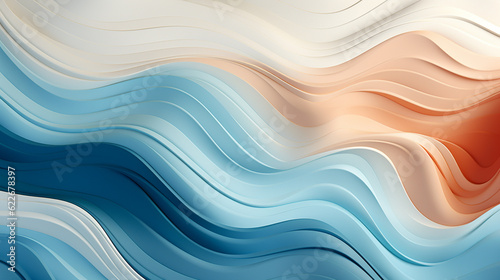Whimsical Waves Pattern Design Landscape © Graphic Hunters