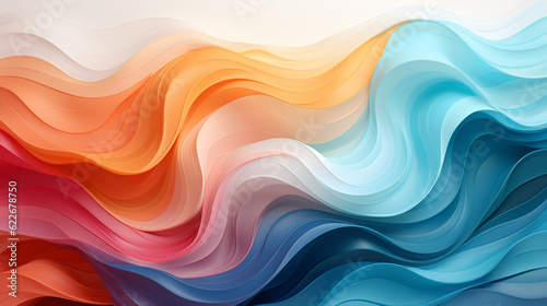 Whimsical Waves Pattern Design Landscape