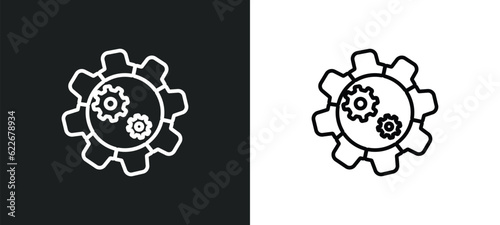 resources outline icon in white and black colors. resources flat vector icon from startup stategy and collection for web, mobile apps and ui.