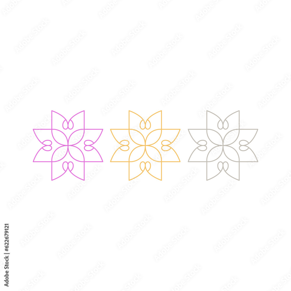 Fototapeta premium Luxury Moroccan Ornamental Sign Symbol Logo Vector