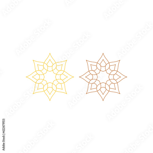 Luxury Moroccan Ornamental Sign Symbol Logo Vector